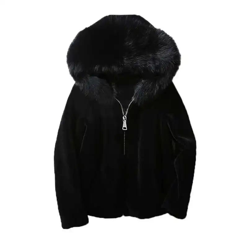Черное пальто из искусственного меха шуба Тедди 2019 Fourrure Femme куртка xxxl xxl|Куртки