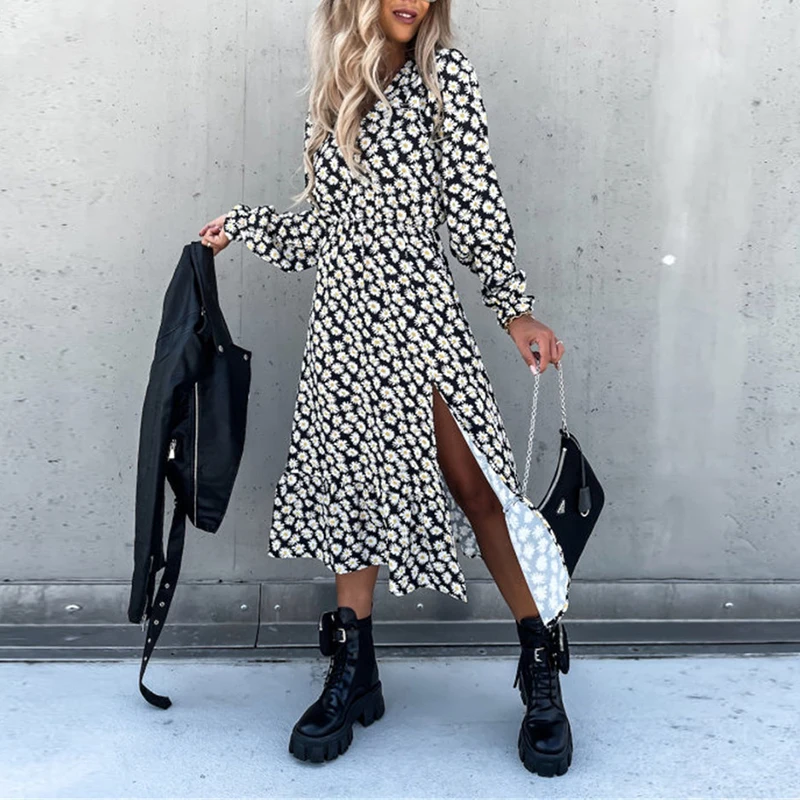 Elegant Women Short Sleeve Floral Pattern Dress Sexy V-Neck Mid-Calf Slim Fit Dresses Ladies High Waist Streetwear Casual Dress
Elegant Women Short Sleeve Floral Pattern Dress Sexy V-Neck Mid-Calf Slim Fit Dresses Ladies High Waist Streetwear Casual Dress