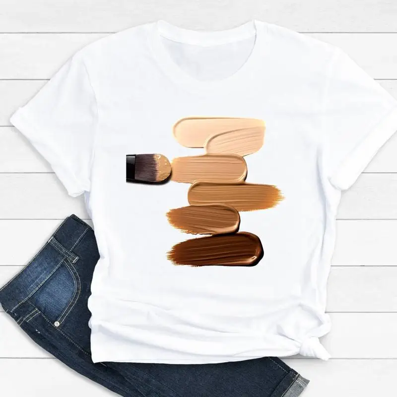 Women Clothes Tee Casual Fashion Clothing Short Sleeve Make Up Trend 2022 Spring Female Summer Graphic O-neck Tshirt Top T-shirt
Women Clothes Tee Casual Fashion Clothing Short Sleeve Make Up Trend 2022 Spring Female Summer Graphic O-neck Tshirt Top T-shirt