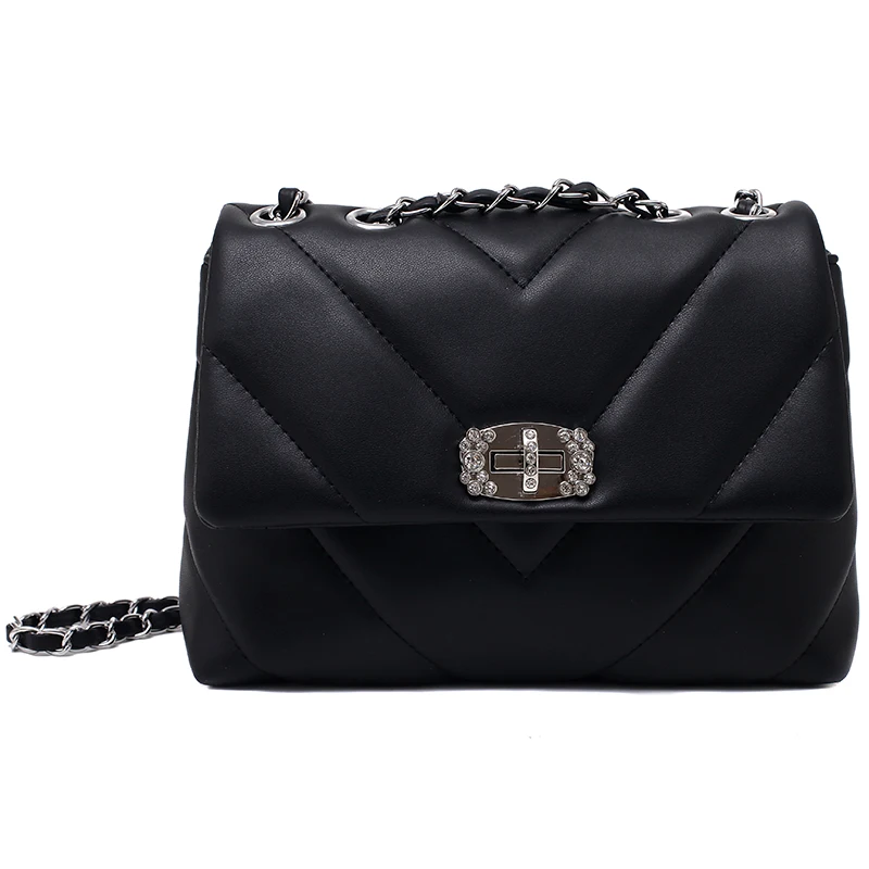 V-line chain Crossbody Bag For Women 2021 Fashion Sac A Main Female Shoulder Bag Female Handbags And Purses With Handle 
V-line chain Crossbody Bag For Women 2021 Fashion Sac A Main Female Shoulder Bag Female Handbags And Purses With Handle
