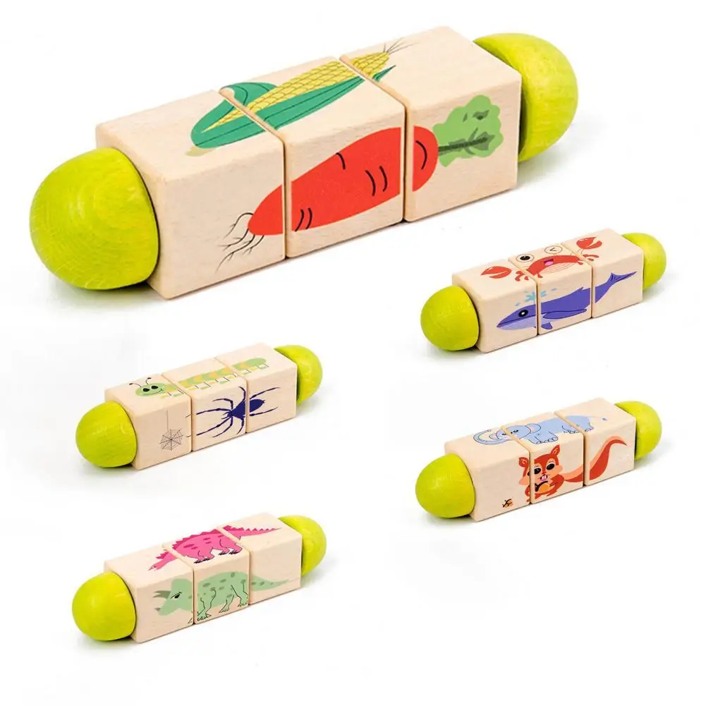 Montessori Puzzle Lovely Rotating Wood Kids Cognitive Guiding Cartoon Pattern Building Block Early Education Cognition Toy for H
Montessori Puzzle Lovely Rotating Wood Kids Cognitive Guiding Cartoon Pattern Building Block Early Education Cognition Toy for H