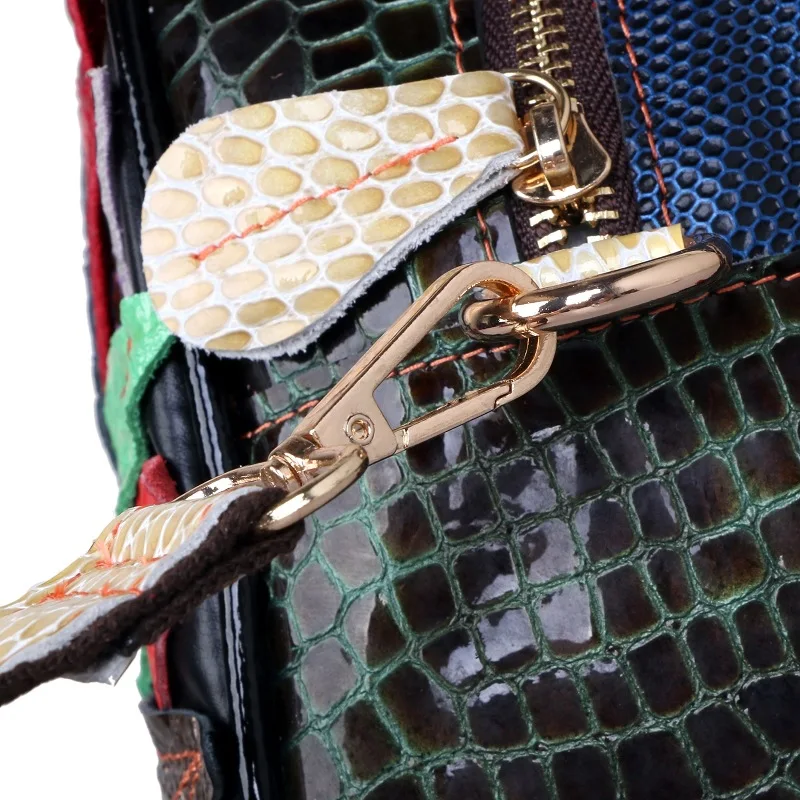 Bestform Fashion Genuine Leather Women Big Bag 2020 New Colorful Patchwork Sheepskin Handbag Large Capacity Lady Shoulder Bags 
Bestform Fashion Genuine Leather Women Big Bag 2020 New Colorful Patchwork Sheepskin Handbag Large Capacity Lady Shoulder Bags