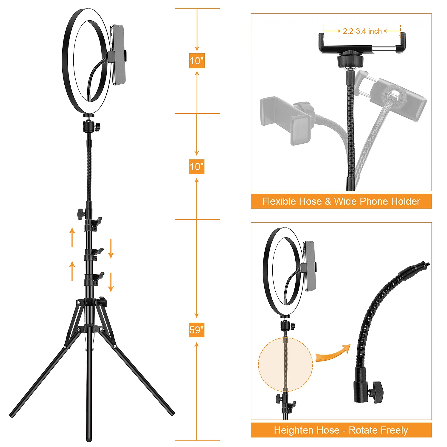 10inch Photo Ringlight Led Selfie Ring Light Phone Bluetooth Remote Lamp Photography Lighting Tripod Holder Youtube Video
10inch Photo Ringlight Led Selfie Ring Light Phone Bluetooth Remote Lamp Photography Lighting Tripod Holder Youtube Video