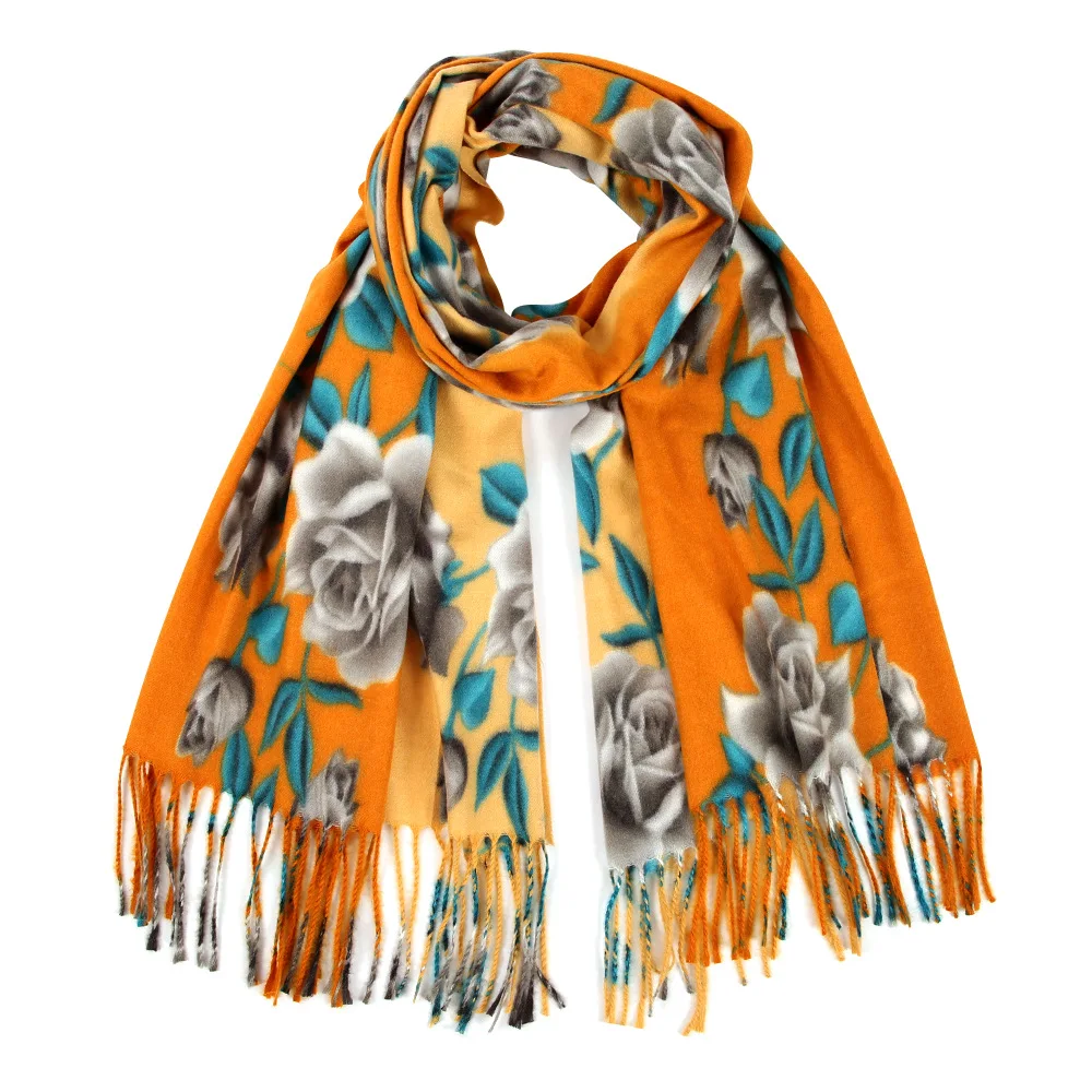 Flowers Cashmere-like Scarf Female Fashion New 60*180CM Thicken Warm Autumn Winter Windproof Tassels Decoration Scarf Shawls
Flowers Cashmere-like Scarf Female Fashion New 60*180CM Thicken Warm Autumn Winter Windproof Tassels Decoration Scarf Shawls
