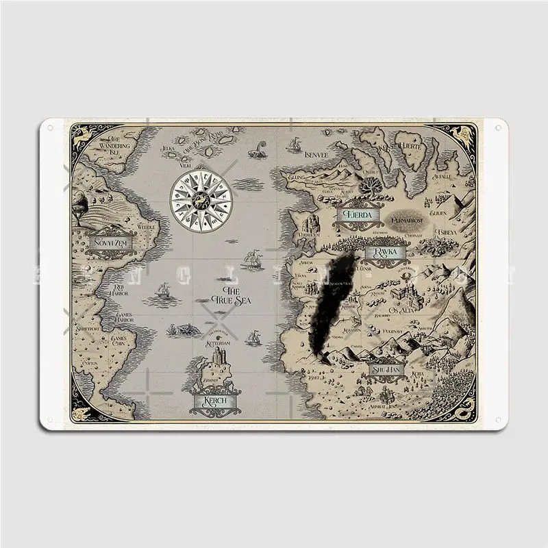 Colorized Grishaverse Map High Res Metal Sign Wall Plaque Custom Wall Mural Home Tin Sign Poster
Colorized Grishaverse Map High Res Metal Sign Wall Plaque Custom Wall Mural Home Tin Sign Poster