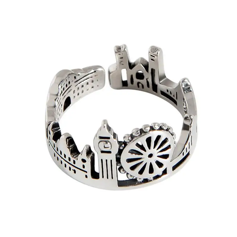 Korean Fashion Silver Colour Castle Adjustable Ladies Rings Retro Cold Wind Engagement Ring Temperament Index Finger Ring
Korean Fashion Silver Colour Castle Adjustable Ladies Rings Retro Cold Wind Engagement Ring Temperament Index Finger Ring