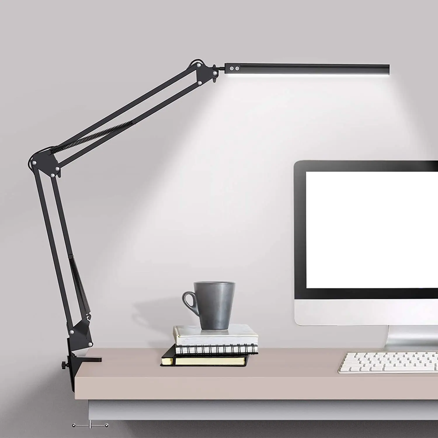 LED Desk Lamp with Clamp, Swing Arm Desk lamp, Adjustable Desk Light Eye-Care Table Light, 3 Color Modes, Eye-Caring Desk Lamps
LED Desk Lamp with Clamp, Swing Arm Desk lamp, Adjustable Desk Light Eye-Care Table Light, 3 Color Modes, Eye-Caring Desk Lamps