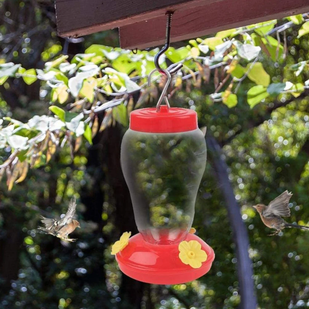 Hummingbirds Bird Feeder Hanging Design Wild Bird Feeder with 3 Feeding Ports for Tree Home Garden Outdoor Hook Bird Feeder
Hummingbirds Bird Feeder Hanging Design Wild Bird Feeder with 3 Feeding Ports for Tree Home Garden Outdoor Hook Bird Feeder