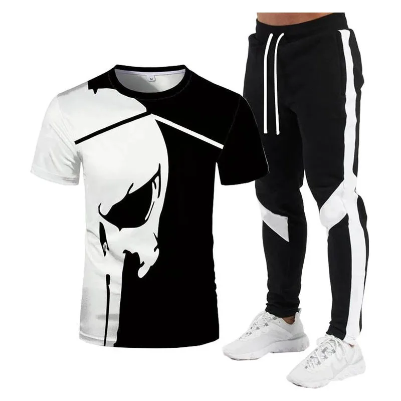 2022 New Men's T-Shirt Casual Sports Suit Good Quality Digital Printing Male Short Sleeve Trousers Set Tops Sweatpants
2022 New Men's T-Shirt Casual Sports Suit Good Quality Digital Printing Male Short Sleeve Trousers Set Tops Sweatpants