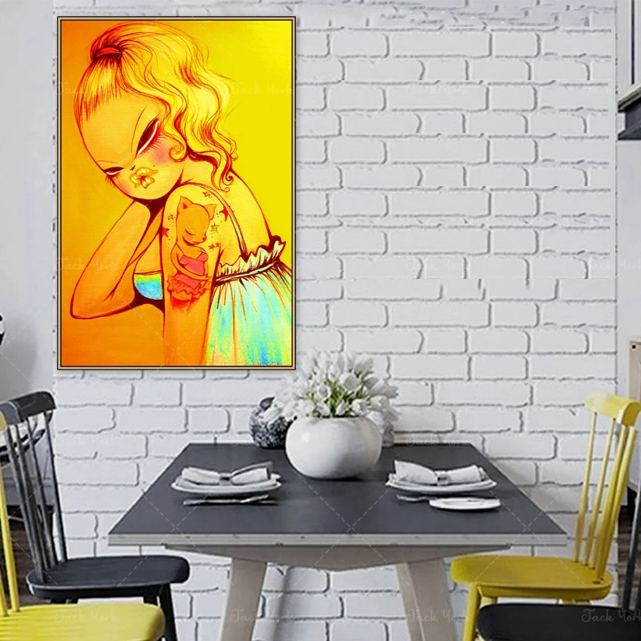 Abstract Miss Van Tattoo Graffiti Street Art Canvas Painting Posters and Prints Wall Art Picture for Living Room Home Decor
Abstract Miss Van Tattoo Graffiti Street Art Canvas Painting Posters and Prints Wall Art Picture for Living Room Home Decor