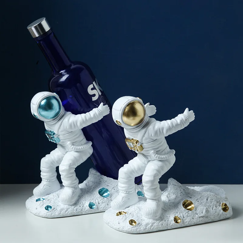 Astronaut Wine Rack Cosmonaut Figurines Red Wine Stand Whiskey Bottle Holder Cafe Bar Restaurant Decor Home Desk Decoration
Astronaut Wine Rack Cosmonaut Figurines Red Wine Stand Whiskey Bottle Holder Cafe Bar Restaurant Decor Home Desk Decoration