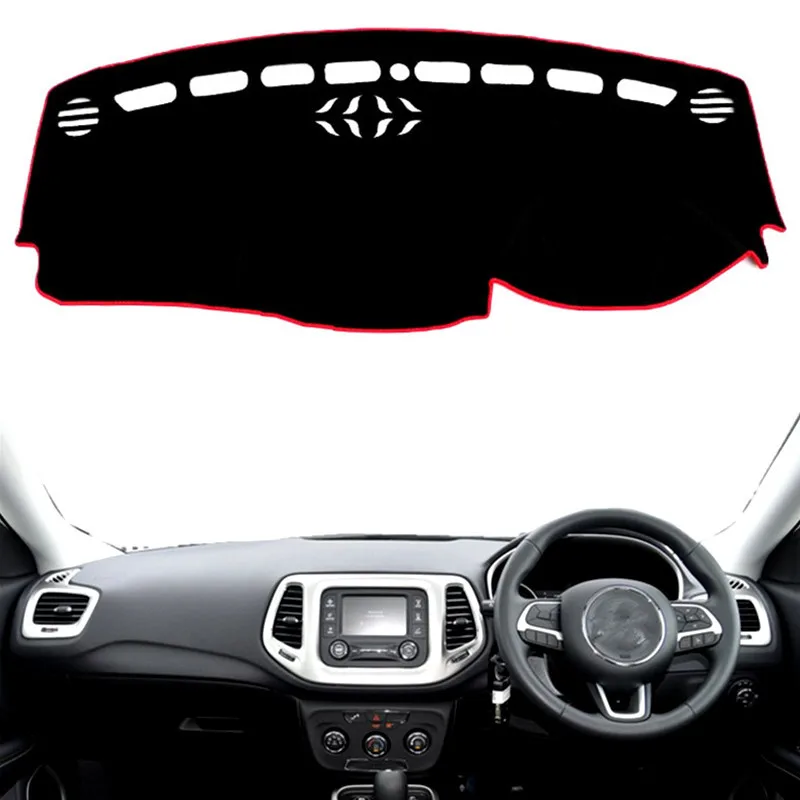 Car Dashboard Cover Mat Pad Dashmat Dash Anti-UV Sun Shade Instrument Carpet Protect Accessories For Jeep Compass 2017 2018 2019
Car Dashboard Cover Mat Pad Dashmat Dash Anti-UV Sun Shade Instrument Carpet Protect Accessories For Jeep Compass 2017 2018 2019
