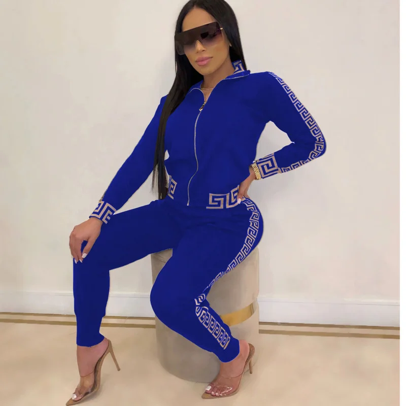 Women Stylish Outfits 2021 Autumn Fashion Sportwear Tracksuit Long Sleeve Zipper Printing Jacket Coat+Skinny Pants Two Piece Set
Women Stylish Outfits 2021 Autumn Fashion Sportwear Tracksuit Long Sleeve Zipper Printing Jacket Coat+Skinny Pants Two Piece Set