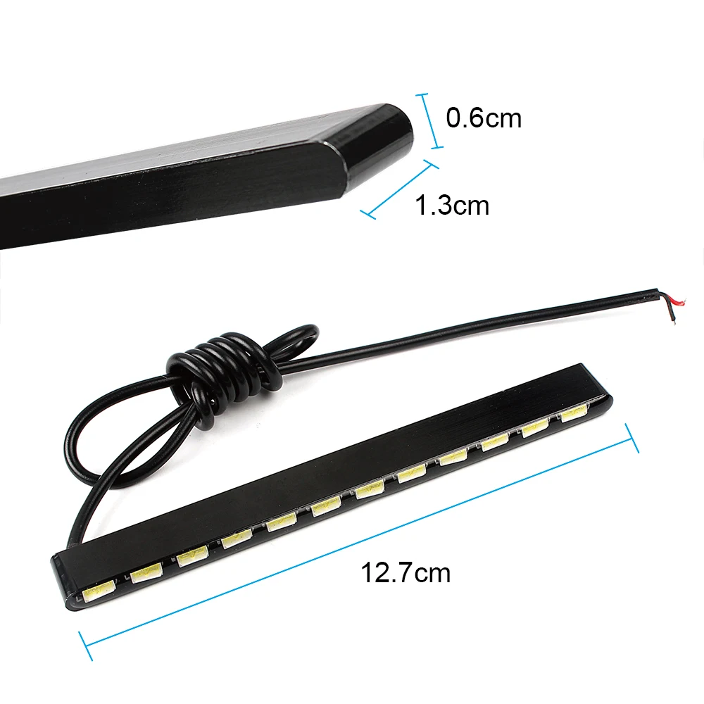 SMD 7030 Car Styling Led Strip 12 LEDs 2pcs Car DRL Fog Light Aluminum Housing Daytime Running Lights Daylight
SMD 7030 Car Styling Led Strip 12 LEDs 2pcs Car DRL Fog Light Aluminum Housing Daytime Running Lights Daylight