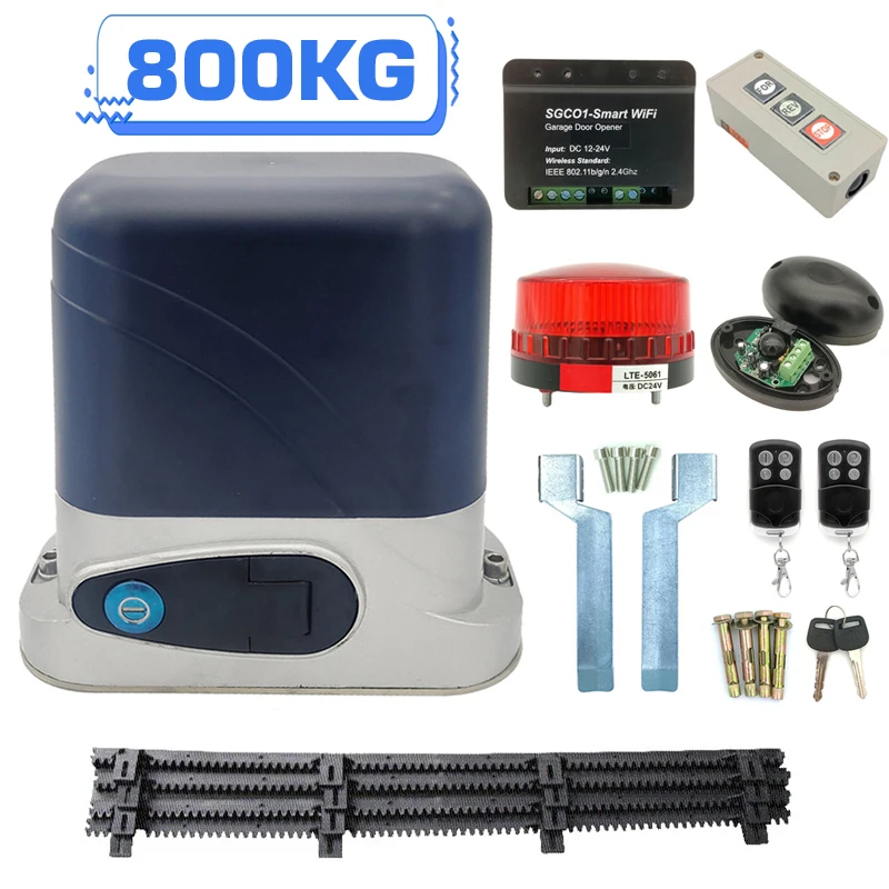 800KG WIFI APP Control Automatic Electric Sliding Gate Opener Kit Motor Drive Operator Engine with 4M Nylon Racks Push Button
800KG WIFI APP Control Automatic Electric Sliding Gate Opener Kit Motor Drive Operator Engine with 4M Nylon Racks Push Button