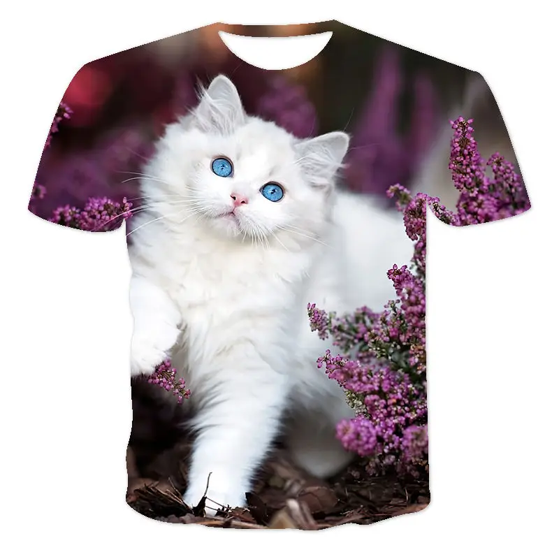THot-selling Animal Cat Series Summer Popular Men's 3d Printed T-shirt Fashion Casual Sports Brand Loose Oversized Short Sleeves
THot-selling Animal Cat Series Summer Popular Men's 3d Printed T-shirt Fashion Casual Sports Brand Loose Oversized Short Sleeves