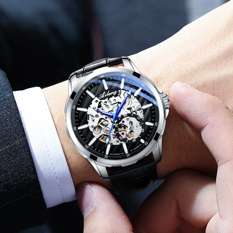 AILANG brand authentic watches mens 2021Hollow out mechanical watch automatic large dial tourbillon trend brand men's watch
AILANG brand authentic watches mens 2021Hollow out mechanical watch automatic large dial tourbillon trend brand men's watch