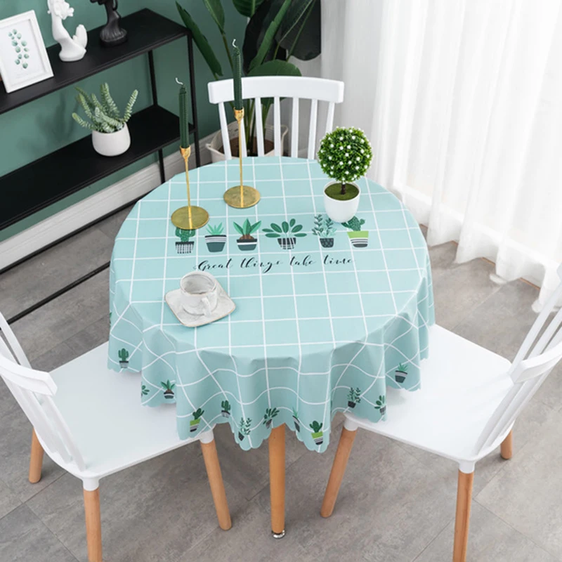 Round Table Cloth Pastoral PVC Plastic Flower Style Kitchen Tablecloth Oilproof Decorative Elegant Waterproof Fabric Table Cover
Round Table Cloth Pastoral PVC Plastic Flower Style Kitchen Tablecloth Oilproof Decorative Elegant Waterproof Fabric Table Cover