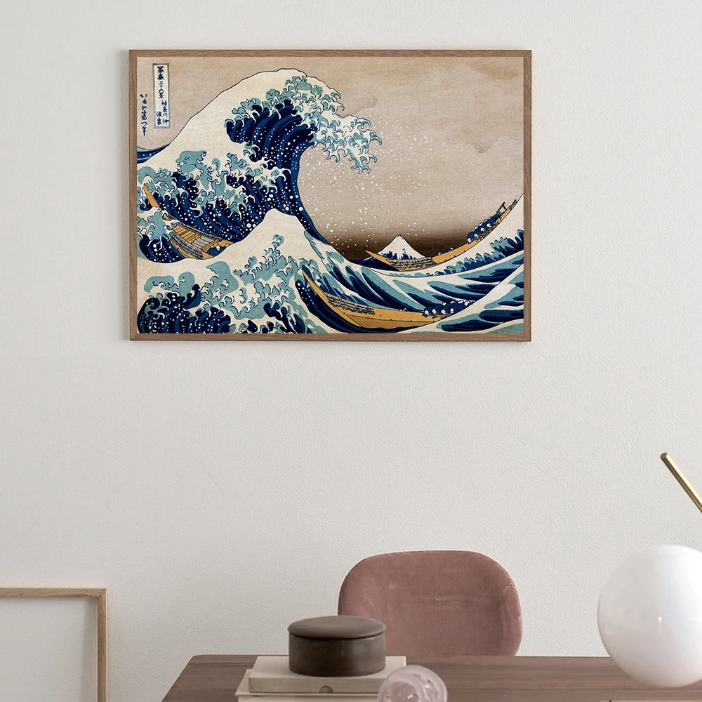 Vintage Poster Kanagawa Hokusai Canvas Painting The Great Wave Art Print Natural Boho Wall Picture For Living Room Home Decor
Vintage Poster Kanagawa Hokusai Canvas Painting The Great Wave Art Print Natural Boho Wall Picture For Living Room Home Decor