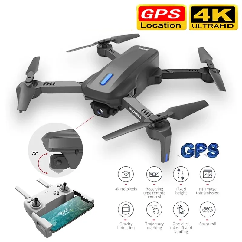 VIP Новый Follow me (следуй за мной Радиоуправляемый квадрокоптер GPS Дроны с Камера HD 4K