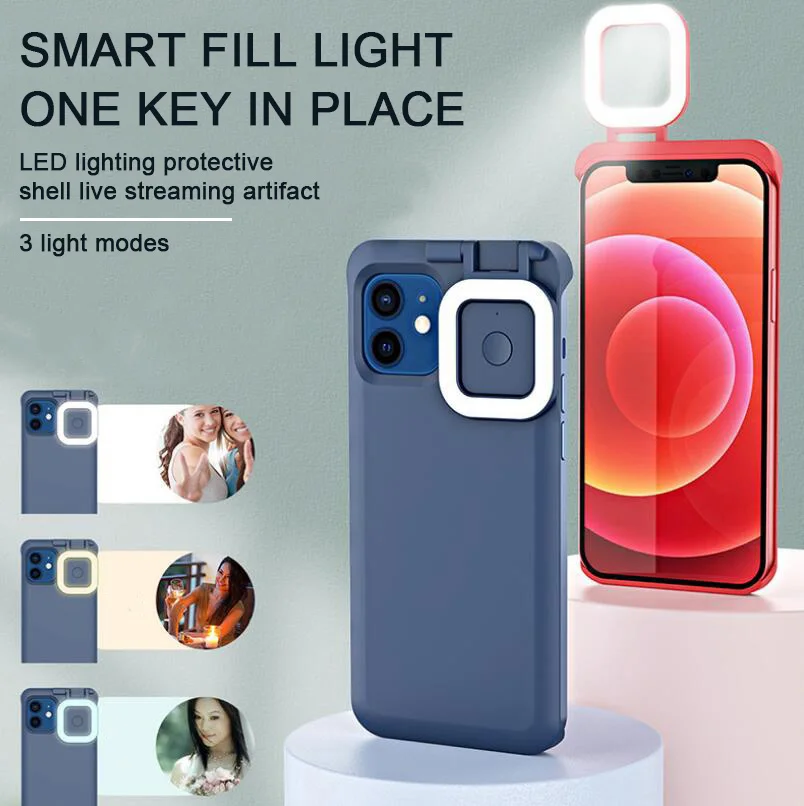 Top-Inmax Fill Light Selfie Beauty Ring Flash Phone Case with Ring Light Shockproof Slim Built-in for iPhone 12 11 Pro Max
Top-Inmax Fill Light Selfie Beauty Ring Flash Phone Case with Ring Light Shockproof Slim Built-in for iPhone 12 11 Pro Max