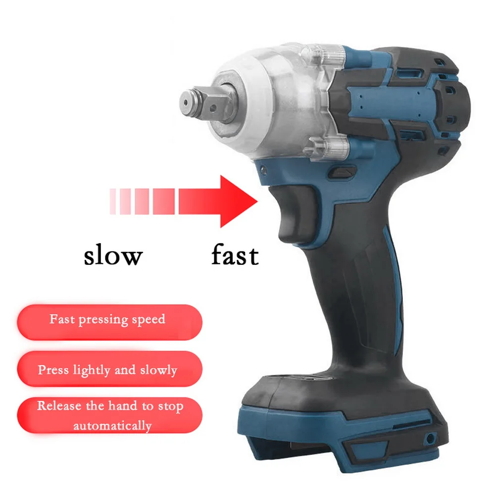 Electric Brushless Wrench Cordless 1/2 Socket Wrench Power Tool Rechargeable For Makita Battery
Electric Brushless Wrench Cordless 1/2 Socket Wrench Power Tool Rechargeable For Makita Battery