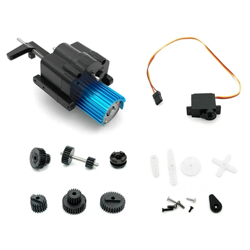 Steel Gear Gearbox 2 Speed Speed Change Gear Box 370 Motor for WPL C14 C24 B14 B36 MN D90 MN99S RC Car Upgrade Parts
Steel Gear Gearbox 2 Speed Speed Change Gear Box 370 Motor for WPL C14 C24 B14 B36 MN D90 MN99S RC Car Upgrade Parts