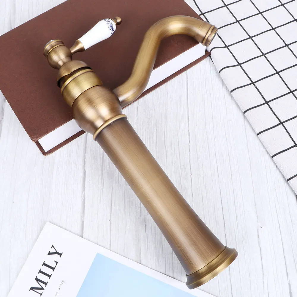 Antique Bronze Brass Faucet Gold Hot And Cold Water Kitchen Sink Rotary Basin Faucet Handle Lever Mixer Tap
Antique Bronze Brass Faucet Gold Hot And Cold Water Kitchen Sink Rotary Basin Faucet Handle Lever Mixer Tap