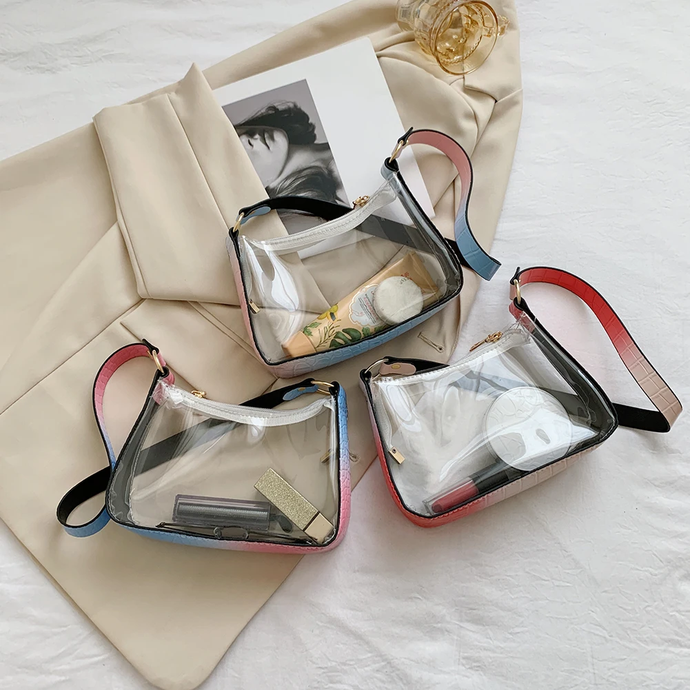 Girls Brief Women's Casual Bags Retro Women Gradient Patchwork Small Transparent Handbags Shoulder Underarm Bags
Girls Brief Women's Casual Bags Retro Women Gradient Patchwork Small Transparent Handbags Shoulder Underarm Bags