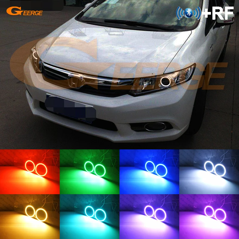 Для Honda Civic Sedan 2012 2013 2014 2015 проектор фара RF Дистанционное Bluetooth приложение