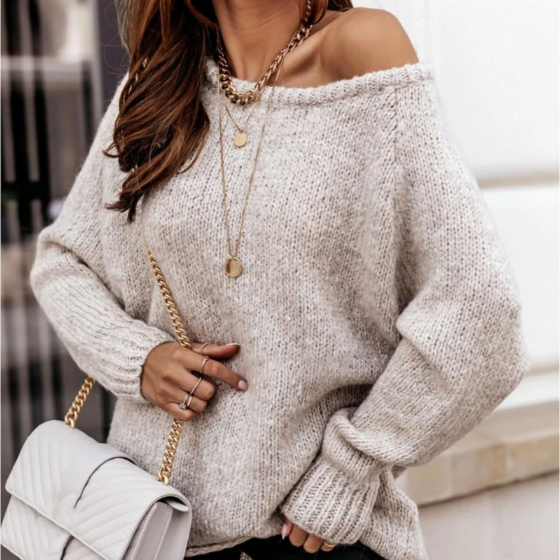 2021 Autumn Winter Long Sleeve Women Sweaters Loose Pullovers Sexy O-Neck Knitted Top Pull Femme Warm Sweater Woman Jumper
2021 Autumn Winter Long Sleeve Women Sweaters Loose Pullovers Sexy O-Neck Knitted Top Pull Femme Warm Sweater Woman Jumper
