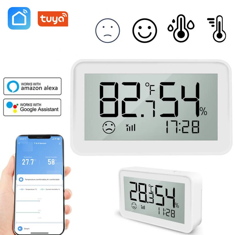 Датчик температуры и влажности Tuya ZigBee для умного дома со светодиодным экраном, работает с Google Assistant и Tuya Zigbee Smart Life
Датчик температуры и влажности Tuya ZigBee для умного дома со светодиодным экраном, работает с Google Assistant и Tuya Zigbee Smart Life