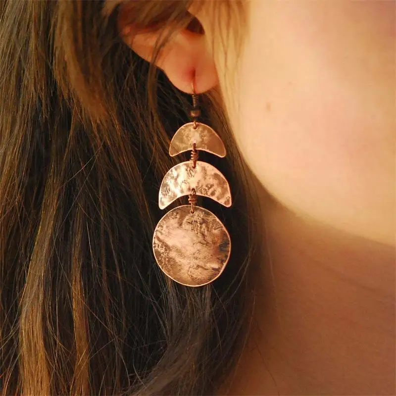 Vintage Round Crescent Drop Earrings Bohemian Red Copper Women's Drop Earrings Fashion Jewelry Accessories Gift for Girlfriend
Vintage Round Crescent Drop Earrings Bohemian Red Copper Women's Drop Earrings Fashion Jewelry Accessories Gift for Girlfriend