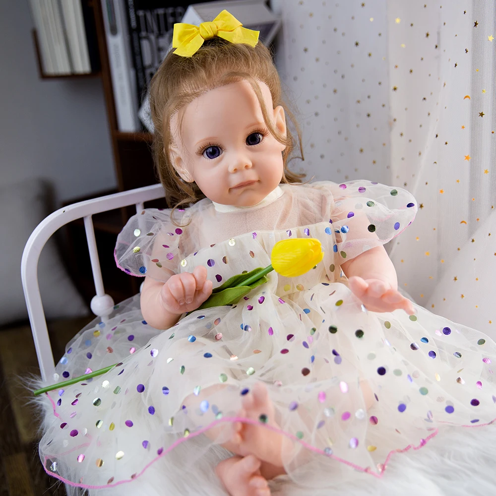 Hoomai 55CM Princess Reborn Baby Doll Curls Hair Lifelike Soft Touch Educational Baby Gift Doll Toys
Hoomai 55CM Princess Reborn Baby Doll Curls Hair Lifelike Soft Touch Educational Baby Gift Doll Toys