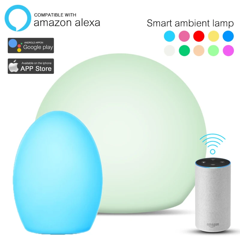 Умсветильник настольная лампа Tuya с поддержкой Wi-Fi и голосовым управлением 
Умсветильник настольная лампа Tuya с поддержкой Wi-Fi и голосовым управлением