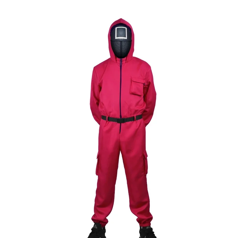 Squid Game Cos Clothing Anime Accessories Clothing Carnival One-piece Suit with Belt Gloves Christmas Halloween Birthday Gifts
Squid Game Cos Clothing Anime Accessories Clothing Carnival One-piece Suit with Belt Gloves Christmas Halloween Birthday Gifts