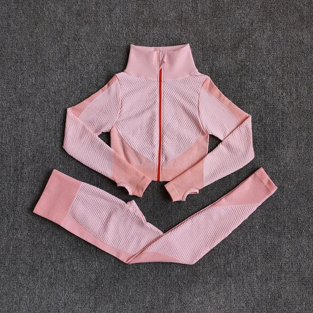 Fitness Suits Yoga Women Outfits 2pcs Sets Long Sleeve Shirt+Seamless Leggings Workout Running Clothing Gym Wear,888 
Fitness Suits Yoga Women Outfits 2pcs Sets Long Sleeve Shirt+Seamless Leggings Workout Running Clothing Gym Wear,888