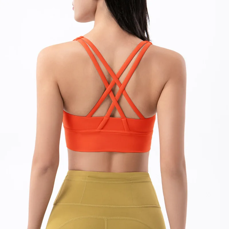18 colors Seamless Sport Bra Women Underwear High Impact Shockproof Fitness Tops Nude Active Wear Padded Sports Gym Yoga Bra 
18 colors Seamless Sport Bra Women Underwear High Impact Shockproof Fitness Tops Nude Active Wear Padded Sports Gym Yoga Bra