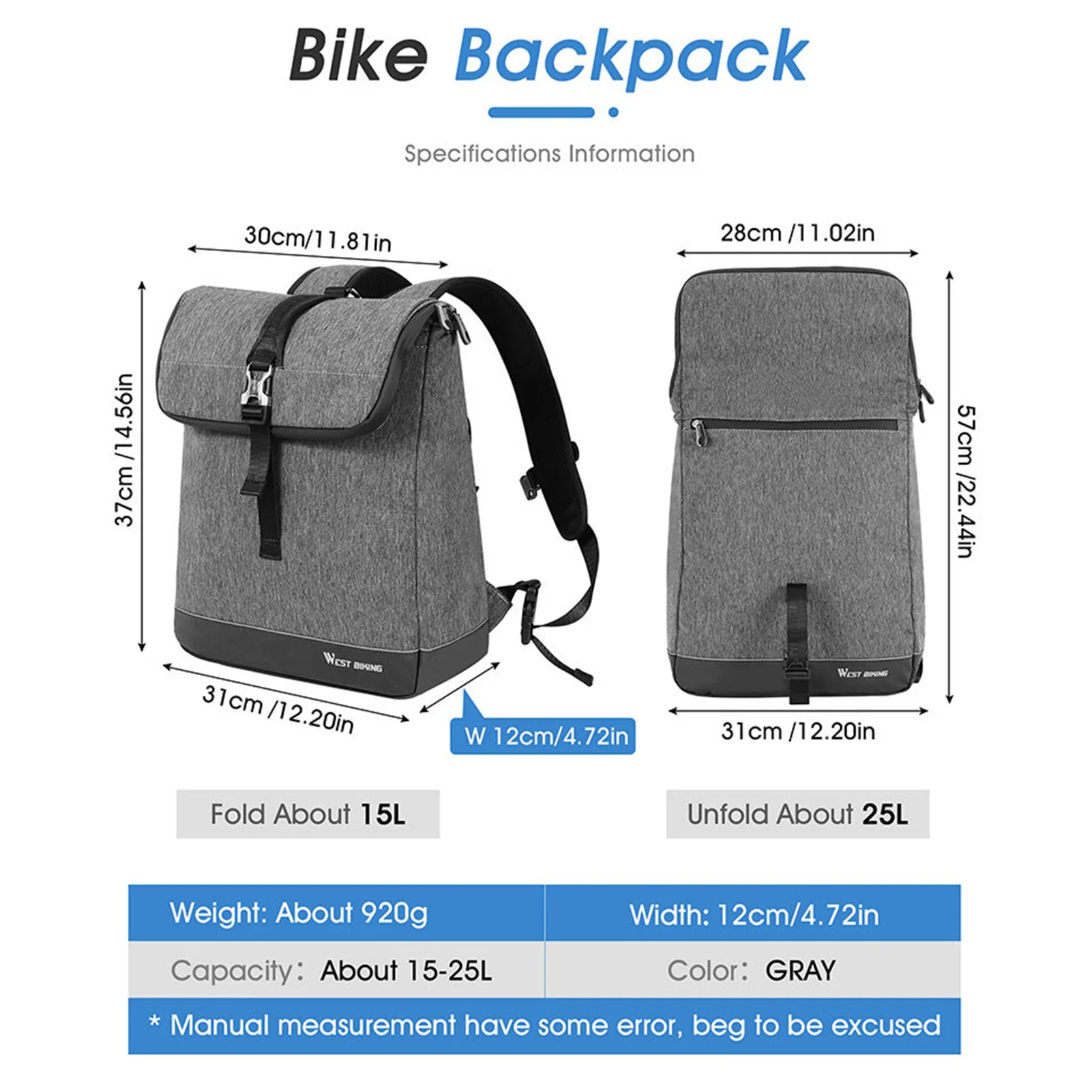 Cycling backpack large capacity fashion mountain bike backpack trekking Easy Adjustable perfect for leisure ride
Cycling backpack large capacity fashion mountain bike backpack trekking Easy Adjustable perfect for leisure ride