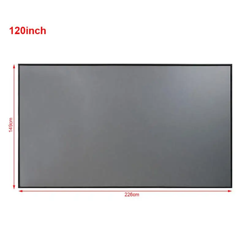 Projector Screen 16:9 100 120 inch Reflective Fabric Cloth Projection Screen For Projetor XGIMI DLP LED 1080P HD Home Theater
Projector Screen 16:9 100 120 inch Reflective Fabric Cloth Projection Screen For Projetor XGIMI DLP LED 1080P HD Home Theater