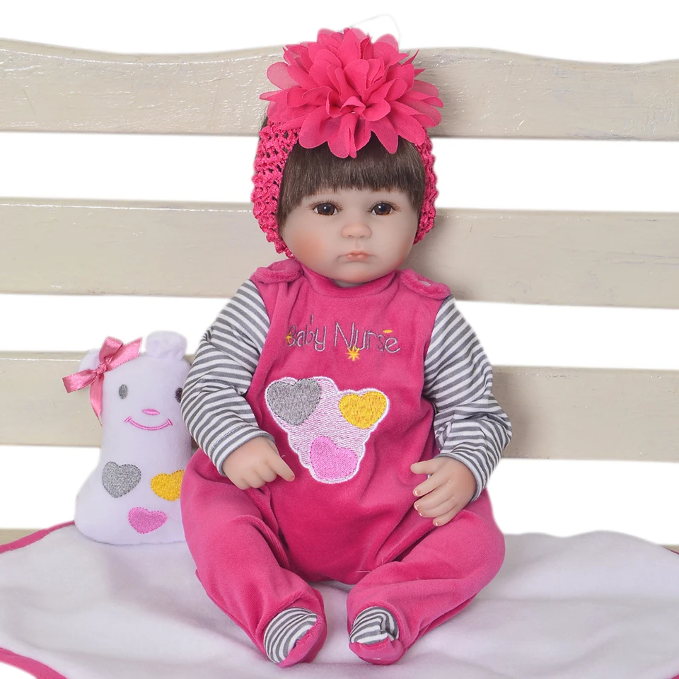 Boneca bebes reborn 45cm silicone skin and cloth body reborn baby dolls toys for children gift real Simulation education props
Boneca bebes reborn 45cm silicone skin and cloth body reborn baby dolls toys for children gift real Simulation education props