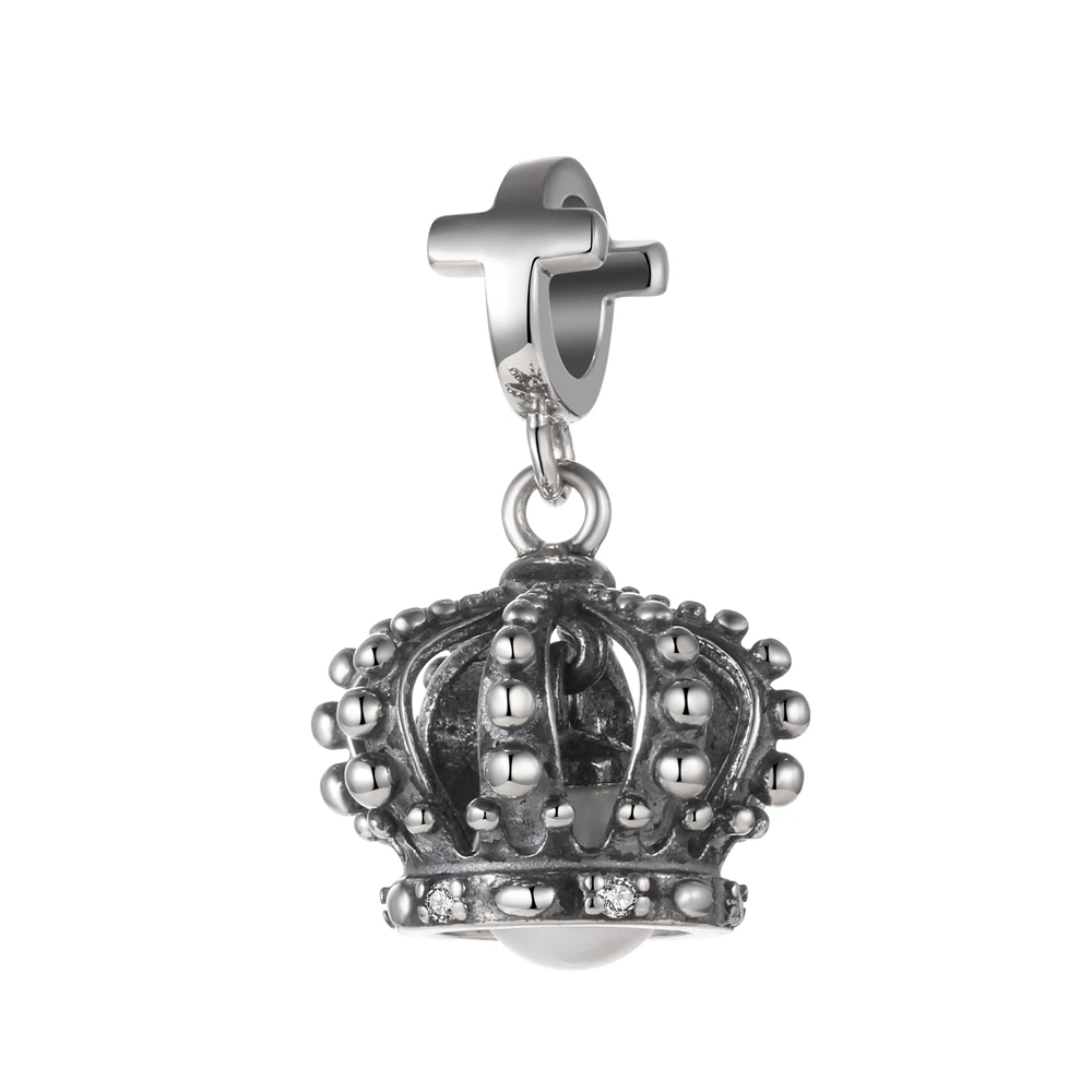 GW 100% Sterling Silver Princess Crown Charms Pendants Bead With Pearl Fit Bracelet Necklaces Pendant Classic Accessories S188
GW 100% Sterling Silver Princess Crown Charms Pendants Bead With Pearl Fit Bracelet Necklaces Pendant Classic Accessories S188