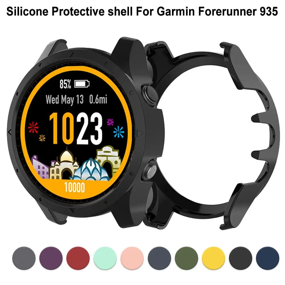 Силиконовый защитный чехол для смарт-часов ForGarminForerunner 935 945, чехлы с браслетом и циферблатом, Противоударная защита от царапин
Силиконовый защитный чехол для смарт-часов ForGarminForerunner 935 945, чехлы с браслетом и циферблатом, Противоударная защита от царапин