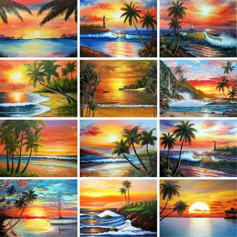 GATYZTORY 60x75cm Frame Painting By Number For Adults Modern Seaside Sunset Picture By Numbers Acrylic Paint On Canvas Home Deco
GATYZTORY 60x75cm Frame Painting By Number For Adults Modern Seaside Sunset Picture By Numbers Acrylic Paint On Canvas Home Deco