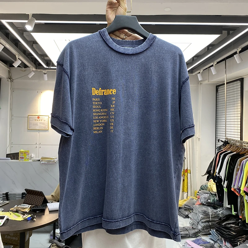 Best Quality Defrance T-shirt Men Women Vintage Wash Make Old Arnodefrance Tee Tops harajuku new arrival 2021 
Best Quality Defrance T-shirt Men Women Vintage Wash Make Old Arnodefrance Tee Tops harajuku new arrival 2021