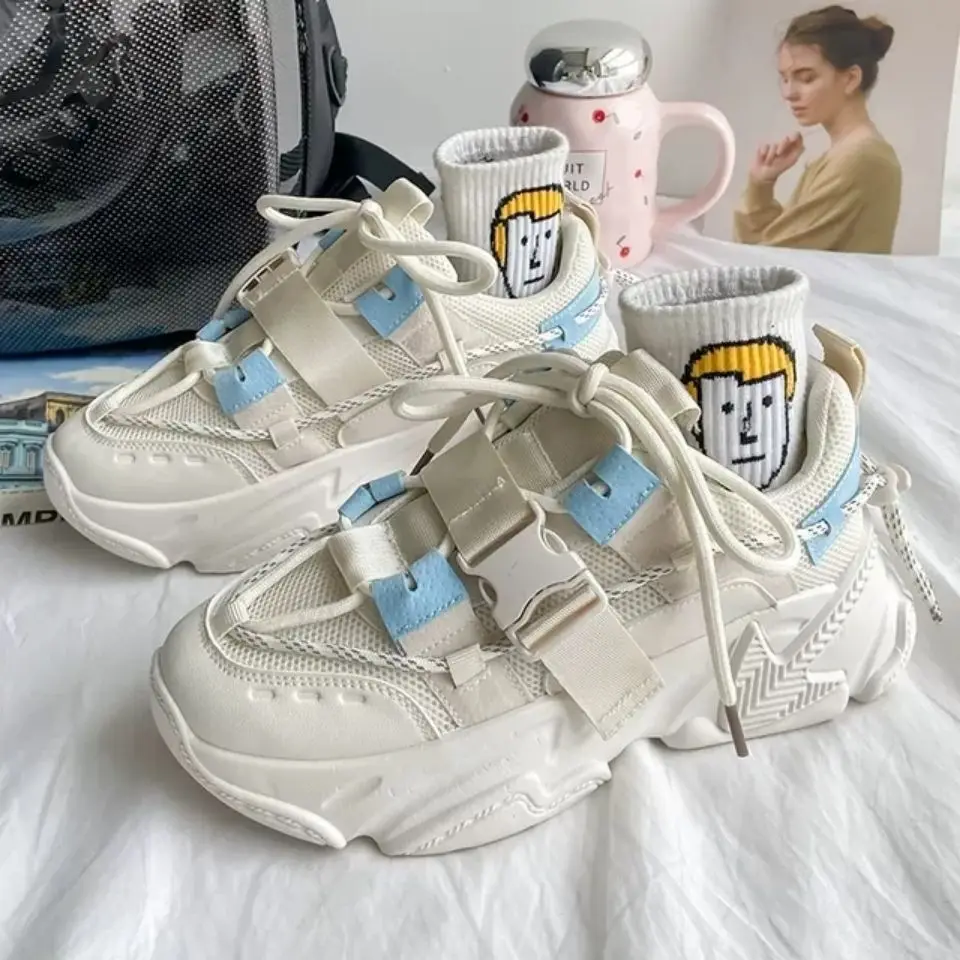 Women's Chunky Sneakers Thick Bottom Platform Vulcanize Shoes Fashion Breathable Casual Running Shoe for Woman
Women's Chunky Sneakers Thick Bottom Platform Vulcanize Shoes Fashion Breathable Casual Running Shoe for Woman
