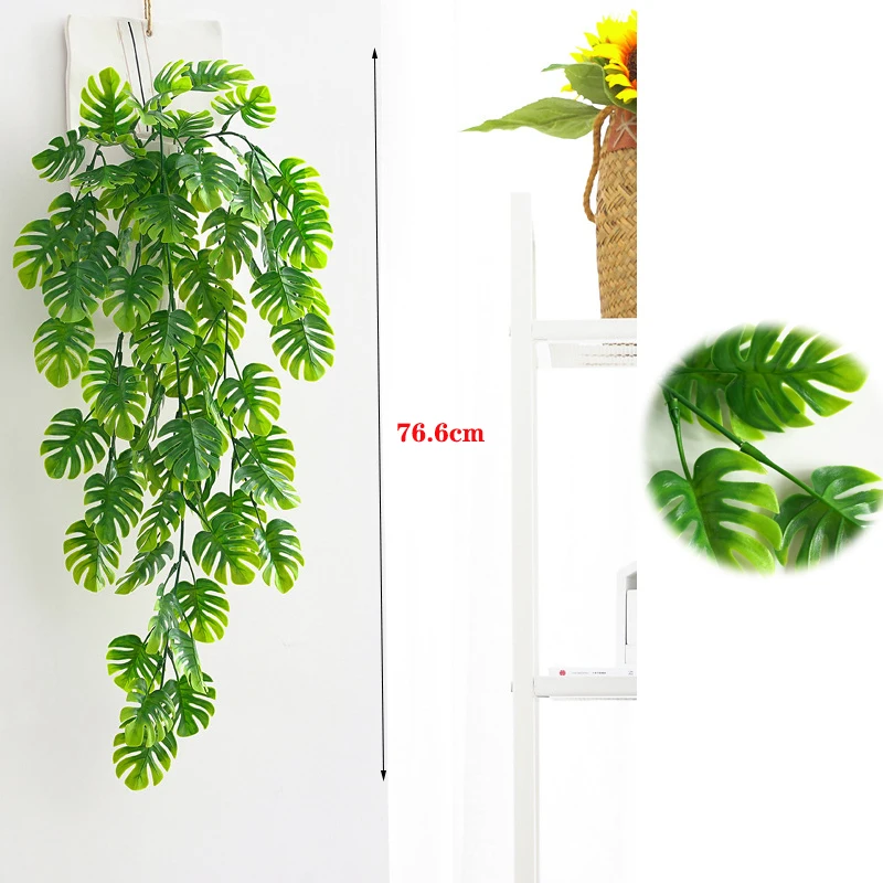 76cm Simulation Plant Turtle Back Leaf Cane Faux Flower Ivy Artificial Ivy Leaf Garland Plants Home Garden Wall Party Decoration
76cm Simulation Plant Turtle Back Leaf Cane Faux Flower Ivy Artificial Ivy Leaf Garland Plants Home Garden Wall Party Decoration