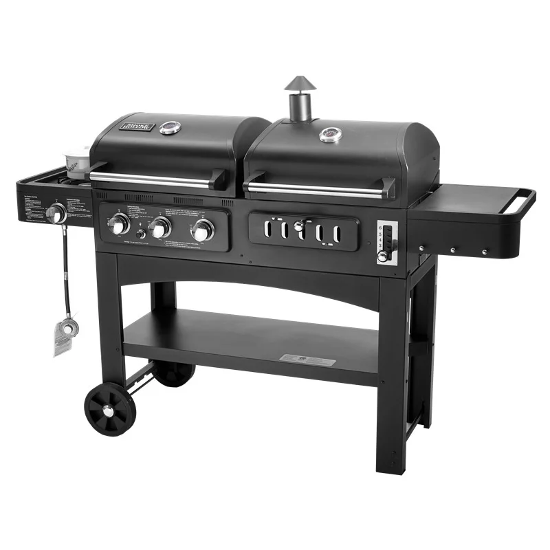 Outdoor charcoal gas barbecue dual purpose household large smokeless barbecue hotel villa courtyard BBQ
Outdoor charcoal gas barbecue dual purpose household large smokeless barbecue hotel villa courtyard BBQ