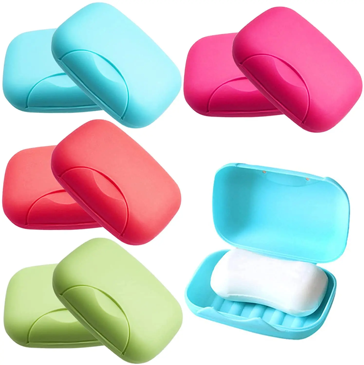 8 Pcs Plastic Soap Case Holder,Soap Dish Container,4 Colors Portable Bath Soap Box with Lid for Home,Bathroom
8 Pcs Plastic Soap Case Holder,Soap Dish Container,4 Colors Portable Bath Soap Box with Lid for Home,Bathroom