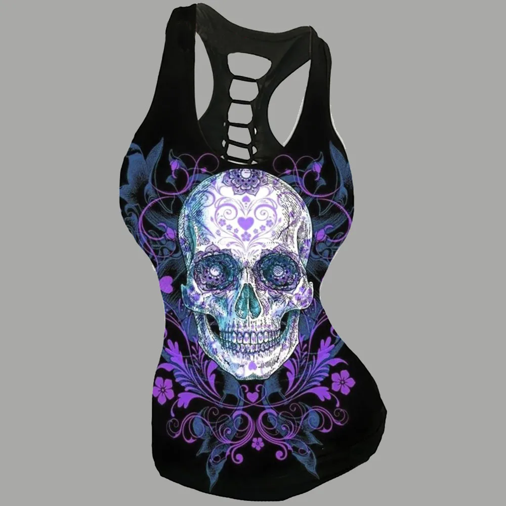 Summer 2021 Europe America Fashion Digital Printing Movement Breathable Hollow Out Sexy Skull Tank Top Fashion Design
Summer 2021 Europe America Fashion Digital Printing Movement Breathable Hollow Out Sexy Skull Tank Top Fashion Design